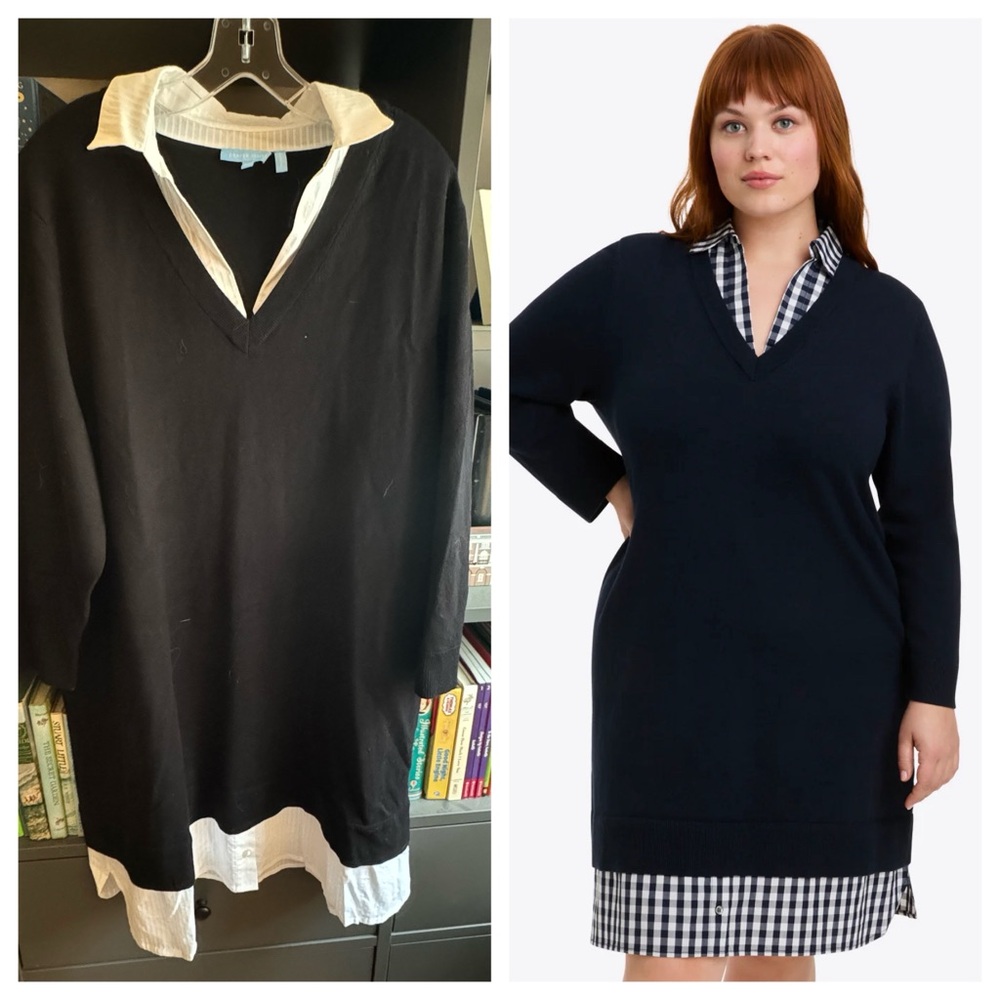 NWOT Draper James Women's Black Sweater Dress 2x